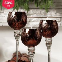 Палаючі знижки на підсвічники –50%