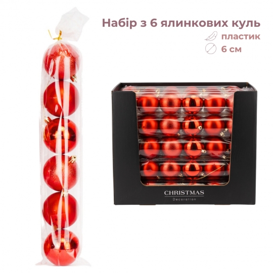 Набір ялинкових куль 