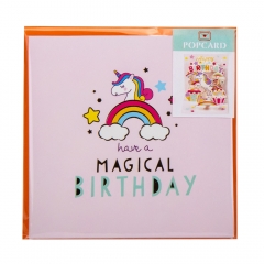 Серия объемных открыток "Magical birthday", 4 вида (9081-003)
