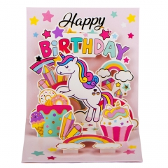 Серия объемных открыток "Magical birthday", 4 вида (9081-003)