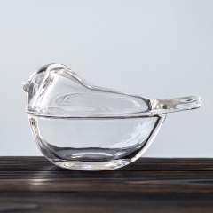 УЦІНКА Ємність для зберігання "Кришталева пташка", 12 см (Наплив скла,подряпини,дефект скла,бульбашки) (00BR-9157-062)