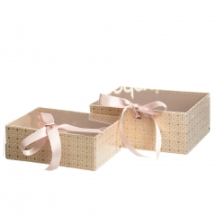Набор из 2-х коробок "Одри", бежевый (8517-003)