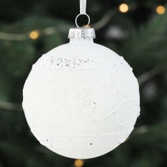 Шар "Сахарная пудра", 8 см. (6017-039)