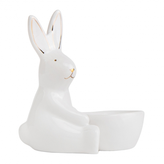 УЦІНКА Підставка під яйце "Золотий кролик", 11 см (Дефект заливки,дефект кераміки) (00BR-5007-002)