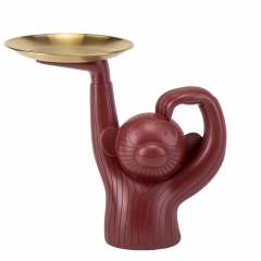 Кофейный столик "Monkey" 25 см, красный (8924-006)