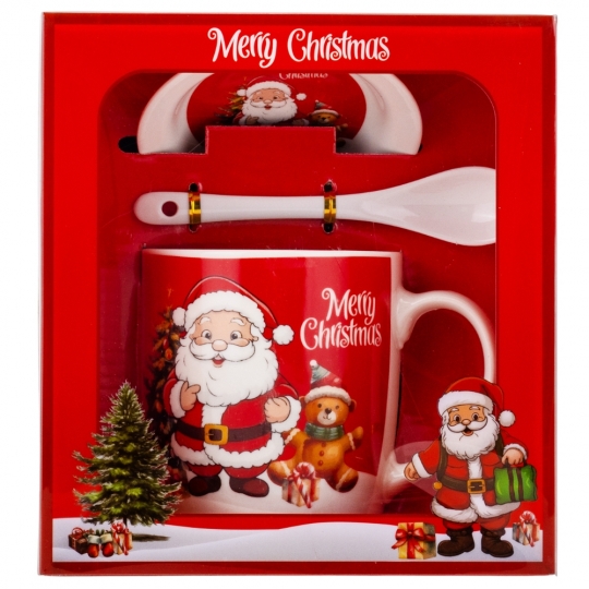 УЦІНКА Кружка "Santa with gifts", 350 мл (Дефект заливки фарби,недокрас) (00BR-9150-018/1)