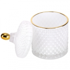 УЦІНКА Ємність для зберігання "Спокуса", біла, 17,5 см (Недокрас,плями,скол) (00BR-9157-006)