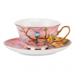 Порцелянова кружка  з блюдцем “Spring Birds”, 200 мл *  Рандомний вибір дизайну (9217-004)