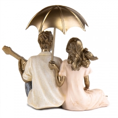 УЦІНКА Статуетка "Романтичний музикант" (Брак фарбування,дефект заливки,дирочки) (00BR-2007-247)