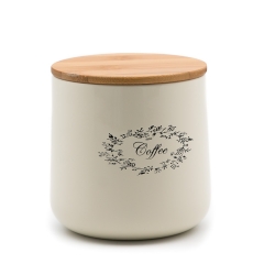 УЦІНКА Ємність для зберігання продуктів (кави) (Стерта краска на ємності в деяких місцях,невеликі дефекти фарби,краплинки) (00BR-001SK/Coffee)