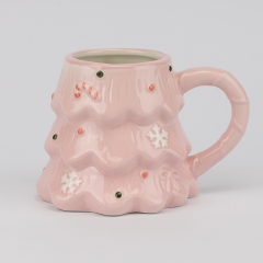 Кружка "Розовая елочка", 400 мл (6036-009)