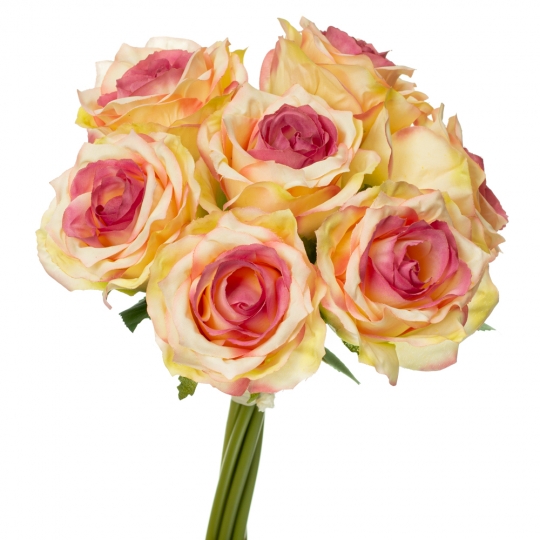 Букет троянд, біло-рожевий (8722-017)