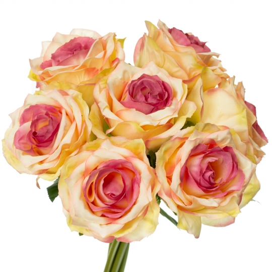 Букет троянд, біло-рожевий (8722-017)