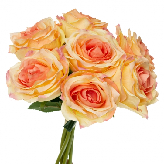 Букет троянд, кремово-рожевий (8722-019)