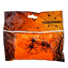 Декор на Хеллоуин "Паутина", оранжевая (9134-004)