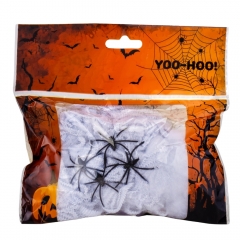Декор на Хеллоуин "Паутина", белая (9134-006)