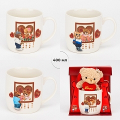 Подарочный набор «Love»: чашка с мишкой, 400 мл * Рандомный выбор дизайна (19298-017)
