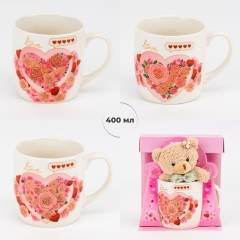 Подарочный набор «Love»: чашка с мишкой, 400 мл * Рандомный выбор дизайна (19298-019)
