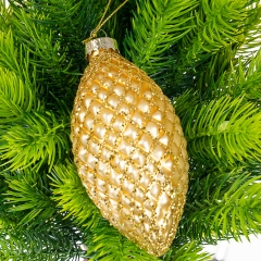 Елочная игрушка "Шишка", 7х13см (027NB)