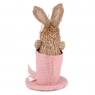 Кроличка в рожевому капелюшку, 21 см (6018-130)