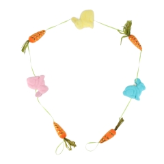 Пасхальная композиция "Кролики с морковками", 165 см (6018-134)