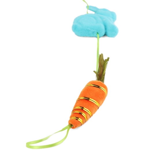 Великодня композиція «Кролики з морквинами», 165 см (6018-134)