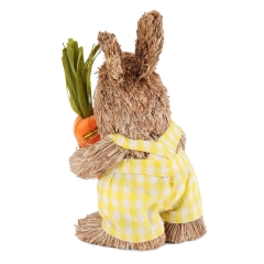 Кролик с морковкой, 14 см (6018-136)