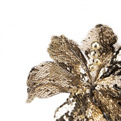 Декоративна гілка "Блиск паєток" золота (6018-040)