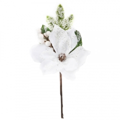 Декоративная ветка "Белая Вифлеемская звезда" (6018-054)