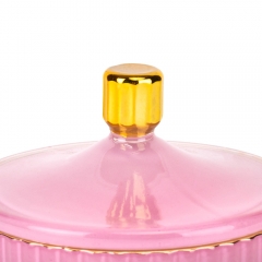 Емкость для хранения "Коффа", розовая, 11 см (9157-009)