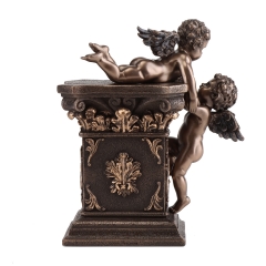 Часы "Играющие ангелочки", 17 см (74349A4)