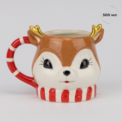 Кружка "Рождественый Олененок", 500 мл (00BR-6036-007)