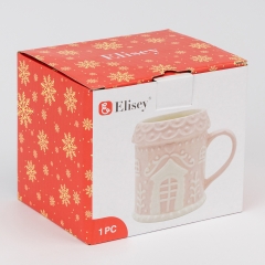 УЦІНКА Кружка "Рожевий будиночок", 400 мл (Скол покриття,дефект глазурі) (00BR-6036-006)