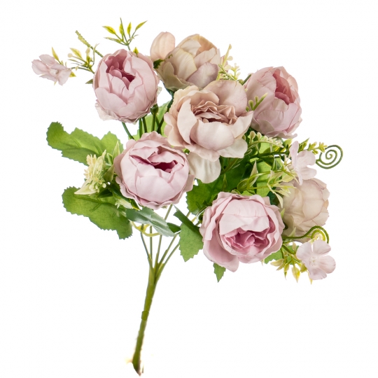 Букет "Троянда півоніоподібна", рожевий (8139-008)