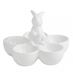 Подставка для яиц "Белые ушки", 15 см (5007-008)