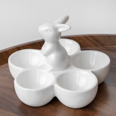 Подставка для яиц "Белые ушки", 15 см (5007-008)