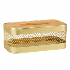 Салфетница "Модерн", золотая, 13,5*24,5*10,5 см (9203-026)