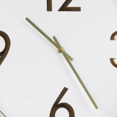 Часы "Элегия", бело-золотые, 40 см (2016-036)