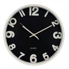 Часы "Тон", черно-бежевые, 30 см (2016-037)