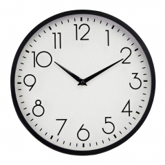 Часы "Блестки", черно-белые, 30 см (2016-039)