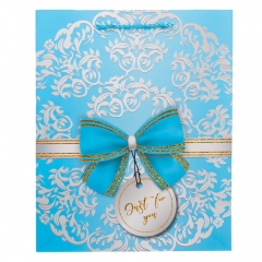 Подарочный пакет "Элегантный бант", 26*32 см * Рандомный выбор дизайна (9209-008)