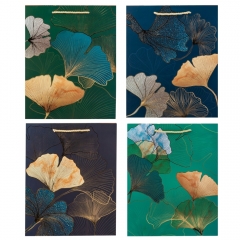 Подарочный пакет "Золотое гинкго", 31*40 см * Рандомный выбор дизайна (9209-013)