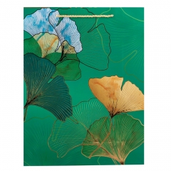 Подарочный пакет "Золотое гинкго", 31*40 см * Рандомный выбор дизайна (9209-013)