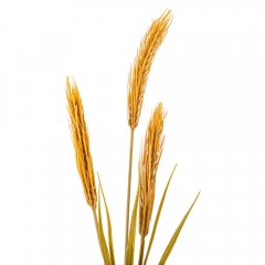 Искусственная ветка пшеницы, 3 колоска, бежевая, 81 см (9225-003)