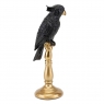 Статуетка "Папуга Блек", 31 см. чорна (Тріщина на підставці, або склеена підставка) (00BR-2014-010)