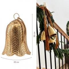 Металлический колокольчик, золотой, 39 см (6033-002)