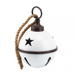 Металлический колокольчик, белый, 25 см (6033-007)