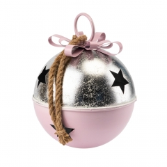 Металлический колокольчик, розово-серебряный, 26 см (6033-010)