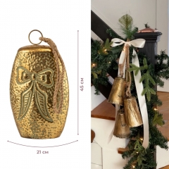 Металлический колокольчик, золотой, 45 см (6033-012)