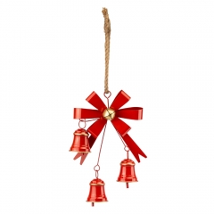 Металлическая подвеска с бантом и 3 колокольчиками, 62 см (6033-016)
